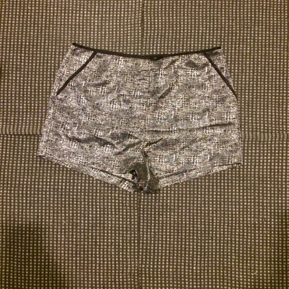 F21 Metallic Short Shorts